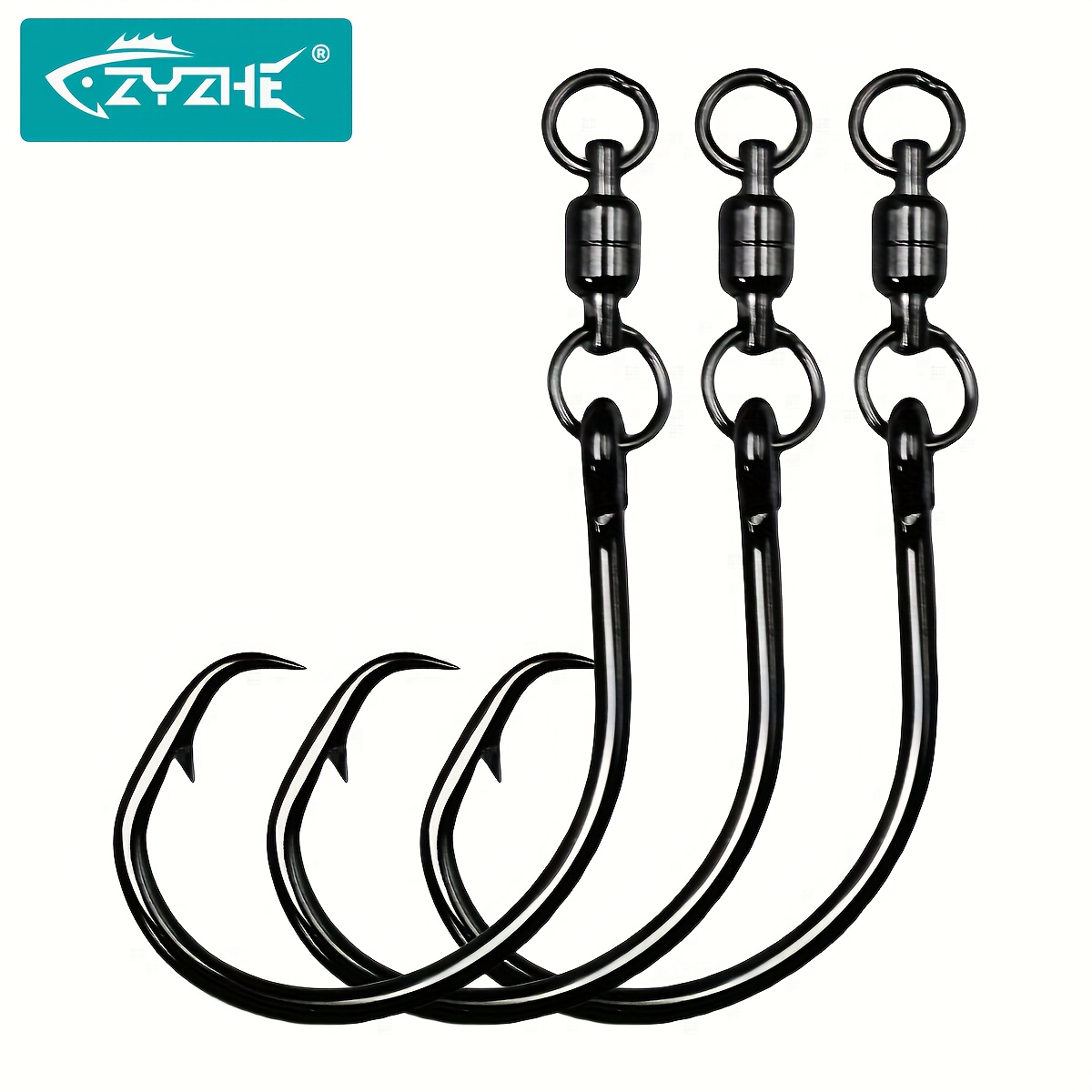 ZYZHE 3/6/9pcs Circle Hooks Wi - Fishing Hook Circle recension och pris